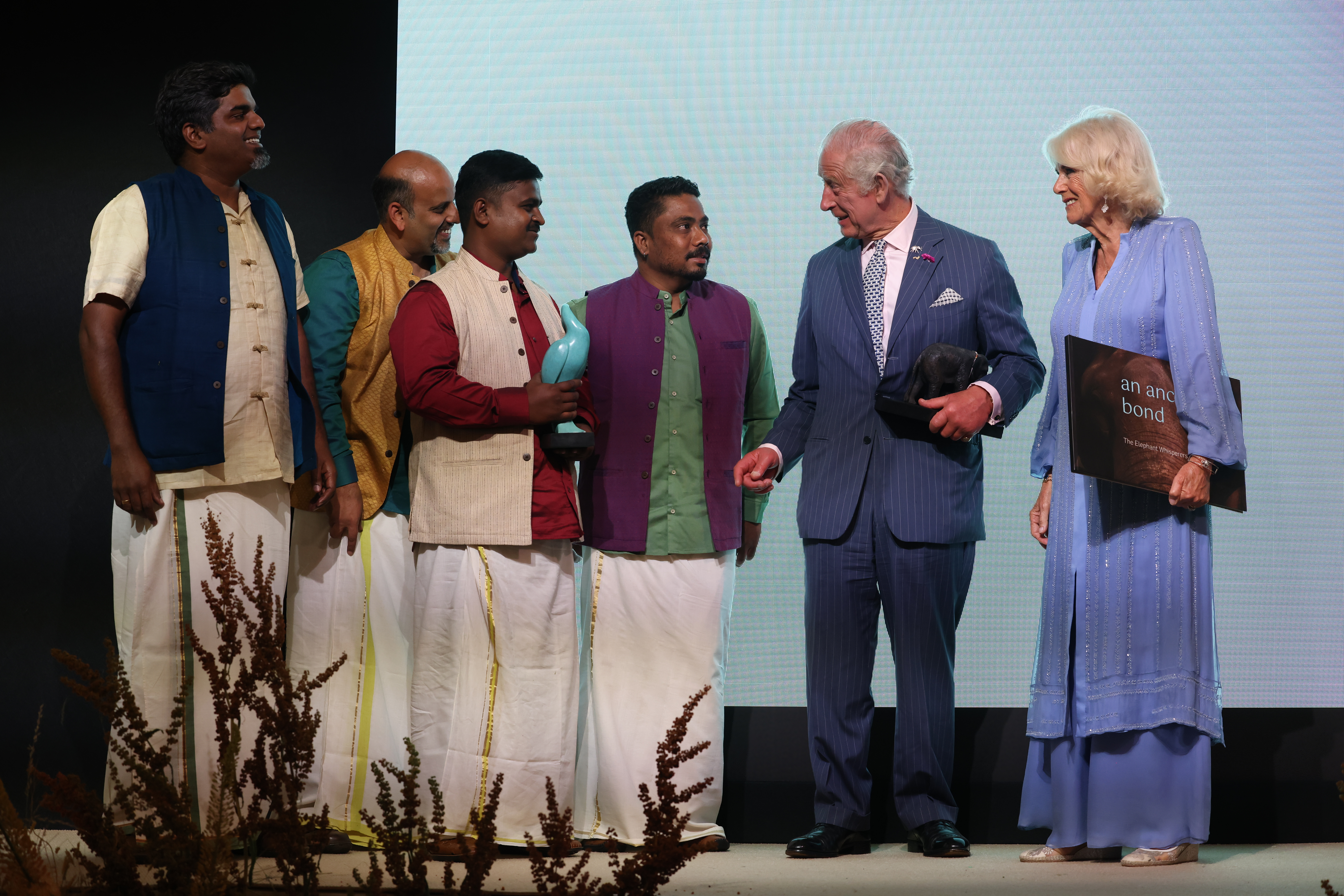 Their Majesties The King and Queen presenting The Mark Shand Award to TREC